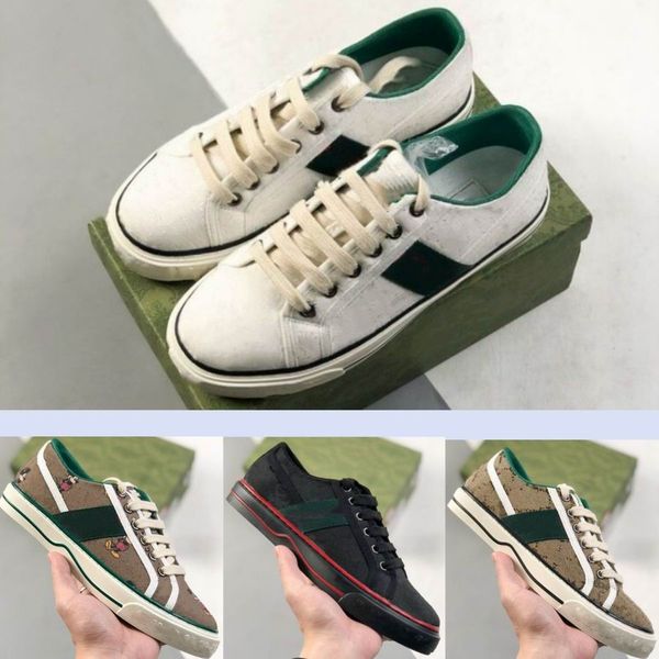 Italia Ucci Tennis 1977 Stampa Sneakers Scarpe da basket retrò Ricamo tavola sportiva casual Scarpe di tela Bianco Marrone Verde Rosso Nero Mouse Beige Azzurro 553385