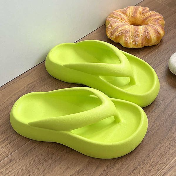 Slippers Eva Thong Flip Flops Женщины Облаковая обувь 2023 Толстая платформа для платформы Слайды Ортопедический зажим для арки поддержки сандалии Y2302