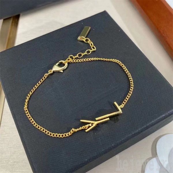 Love Gold Bated Mens Bracelens Designer para Mulheres Fivela de Anel de Primavera Ajuste 635533Y15008096 Cartas de tag oblonga Charms Pulsera Luxury Mens Bracelet ZB018 E23