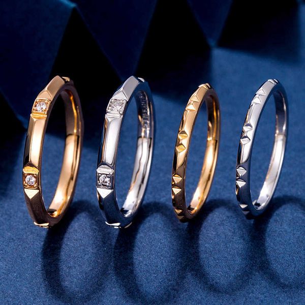 Il nuovo anello per l'indice digitale romano in oro V del designer tiffay per le donne minimaliste Ins Fashion Light Luxury Versatile Women