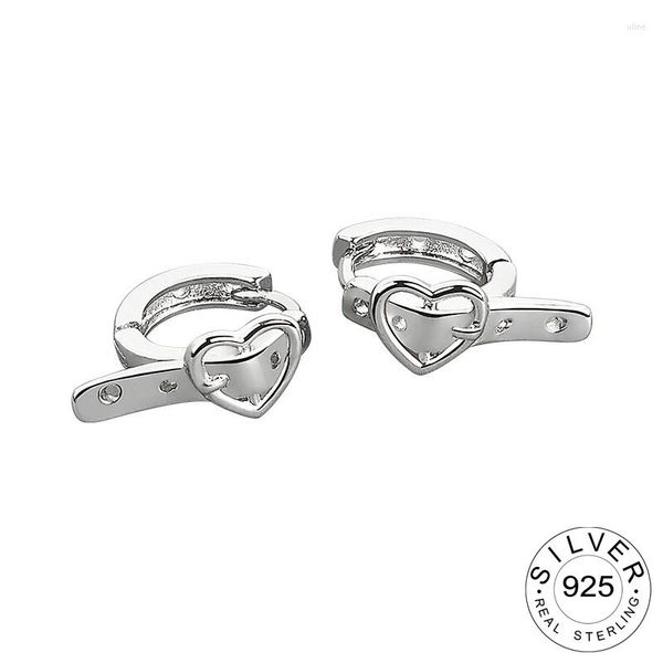 Brincos de garanhão 925 Cinturão coreano de prata esterlina Temperamento simples requintado semale jóias sexy presente