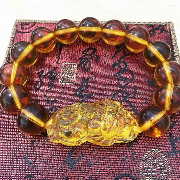 Bracciale Ricchezza Filo Con Scatola Feng Shui PIXIU Per Buona Fortuna E Fortuna Simbolo Gioielli Moda Uomo Donna Coppia Regali Amico