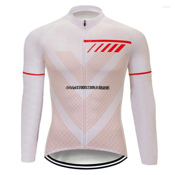 Giacche da corsa Triathlon Abbigliamento da ciclismo ad asciugatura rapida con tasca Maglia da uomo a maniche lunghe Tuta sportiva da equitazione Bici a prova di raggi ultravioletti