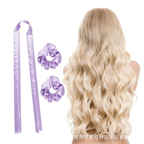 Lazy Heatless Curling Rod Stirnband Keine Wärme Seide Locken Band Haar Rollen Schlafen Weiche Lockenwickler Schaum Stange Haar Styling Werkzeuge