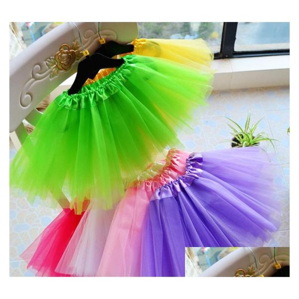 Tutu Dress Miglior abbinamento Neonate Bambini Bambini Danzanti Tle Gonne Pettiskirt Dancewear Ballet Fancy Costume Drop Delivery Maternità Dhoey