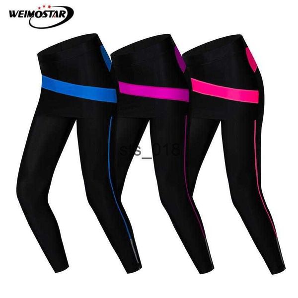 Pantaloni ciclistici Weimostar Compression 4D gel imbottito pantaloni ciclistici Women stretti pantaloni per bici mtb pro team in discesa pantaloni per biciclette per biciclette T230303