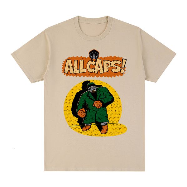 Homens Camisetas MF DOOM Camiseta Madvillain Hip Hop Rapper Harajuku Algodão Homens Camiseta Camiseta Mulheres Tops Engraçados 230302