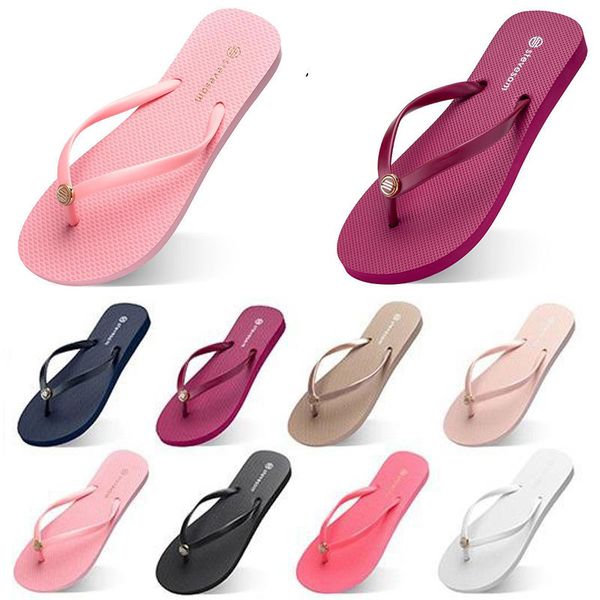 Slifori di moda Flip Flops da donna Mens Slipper Bule Giallo Blule Bianco Poscia rosa Slide estive rosse per camera da letto in spiaggia Camera da letto da letto