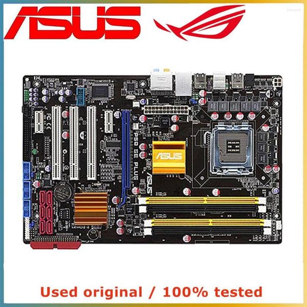 Placas -mãe para Intel P45 LGA 775 CPU ASUS P5Q SE PLUS SOCKETA DE COMPUTADOR DE PARTIMENTA -MANA