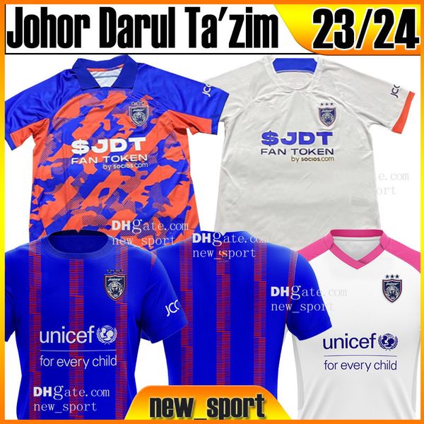 23 24 Johor Darul Ta'zim Jerseys de futebol Arif Aiman Bergson Juan Muniz 2023 2024 Home Away Nazmi Faiz Natxo Insa Novo Esporte Jordi Amat Shane N Homens Tamanho S-XXL