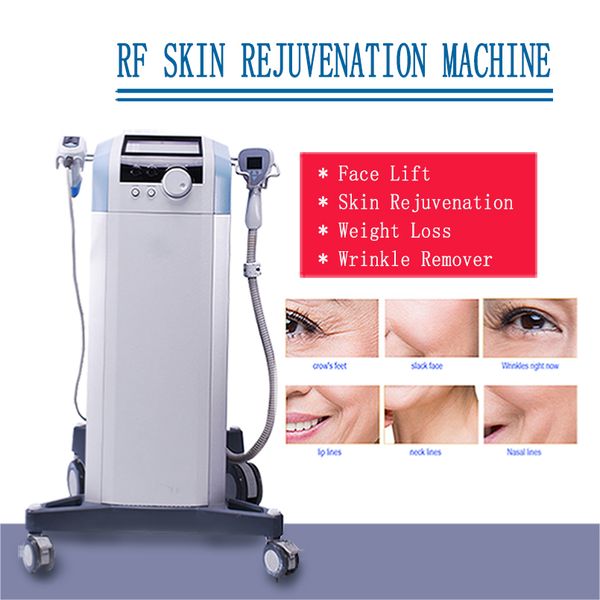 360 Ultrasuoni Radiofrequenza Rafforzamento della pelle Macchina per il drenaggio linfatico RF Ultra Face lift Body Shaping Perdita di peso Dispositivo per il rimodellamento della pelle