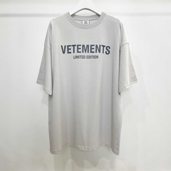 Мужские футболки высокого качества Vetements Модная футболка Мужская одежда с единорогом Женские футболки слегка большего размера VTM с коротким рукавом Мужская одежда 645