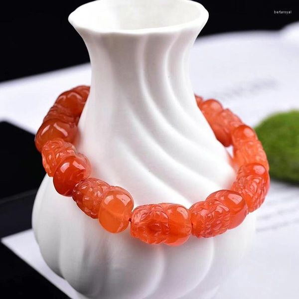 Strand Feng Shui прекрасный красный натуральный кристаллический браслет