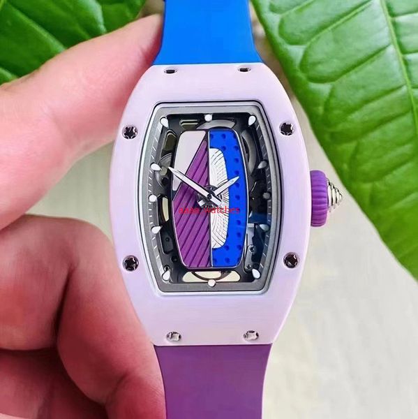 Reloj Hombre Frauen zweifarbige Nischendesign Versorgung Uhr Color Collision Thema Quarz Uhren Kleidungszubehör Tisch