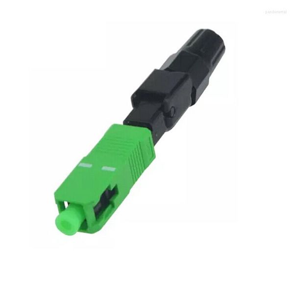 Equipamento de fibra óptica 100 PCS SC APC CONECTOR FAST FTTH FTTH MODO DE Modo de modo único Conjunto de campo de adaptador rápido