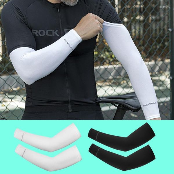 Коленные накладки UPF50 дышащие быстро сухую ультрафиолетовую защиту от рукава рукава баскетбольные локтя фитнеса Armguard