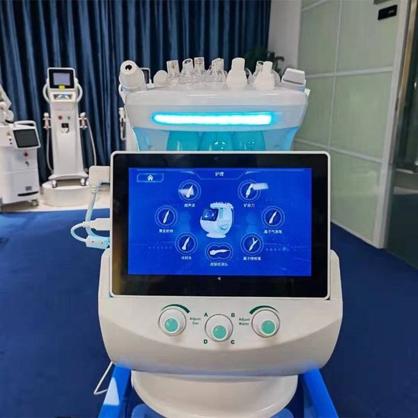 Красота предметы Ice Blue Magic Jet Peel Microdermabrasion Analyzer Анализатор кислорода гидромаша