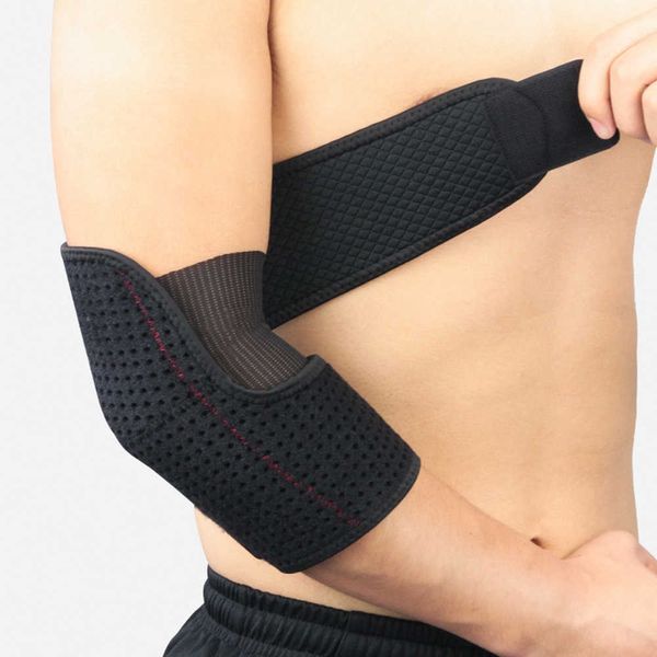 Ellenbogen-Knieschützer, 1 Stück, Sport-Ellenbogenbandage, atmungsaktive Ellenbogenschützer, Basketball, Volleyball, Fitnessstudio, verstellbare Sport-Sicherheits-Armmanschettenpolster J230303