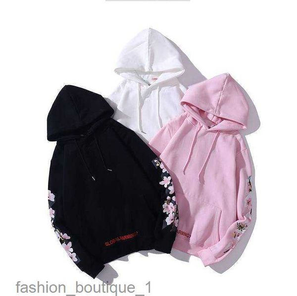 Brand Designer Fashion Designer Hoodies Autunno Offs Meichao Cherry Flower Sliose Casual Magile con cappuccio da uomo e Women's Women979vf979vf