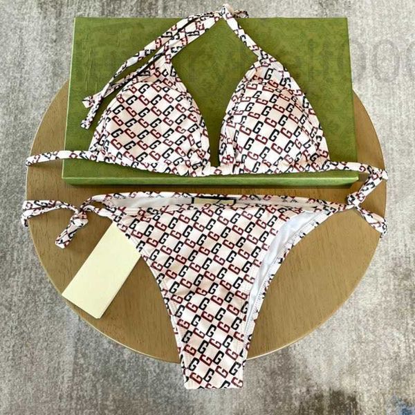 Costumi da bagno da donna Designer Donna Sexy Bikini Patchwork Costumi da bagno Donna Costumi da bagno Stampa Bikini Set Solid Beachwear Cup 50EF