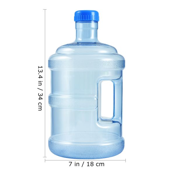 Bottiglie d'acqua VORCOOL 5L Bottiglia di acqua pura Brocca Contenitore di acqua minerale Secchio di stoccaggio per auto all'aperto Dispenser per alimenti addensato Barile Campo 230303