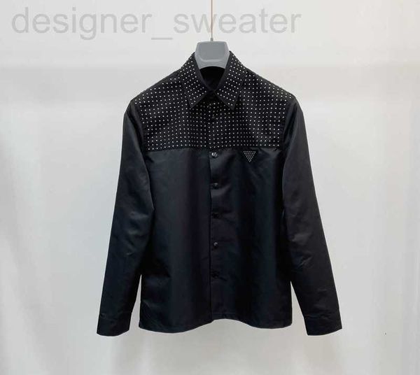 Camisas casuais masculinas Designer 2022 Primavera e outono Novas camisas ~ Material de fibra de nylon reciclado de alta qualidade