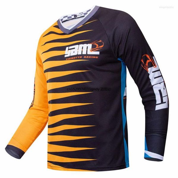 Giacche da corsa Maglia da moto GP Mountain Bike Maglia da motocross DH MTB T Abbigliamento Giallo Ropa Ciclismo Invierno Hombre