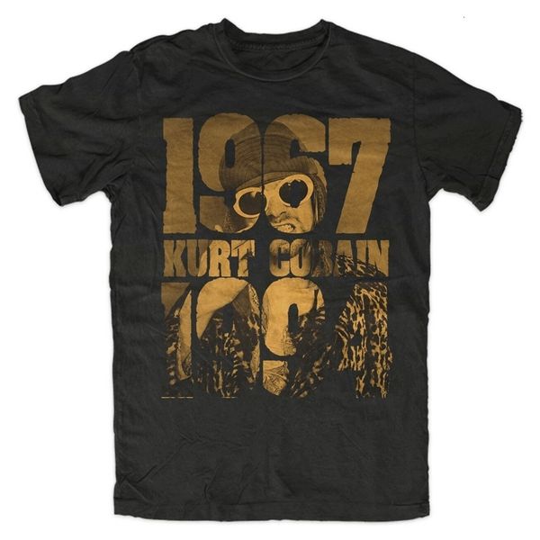 Homens Camisetas Retro Grunge Rock Music Kurt Cobain Premium Camiseta Verão Algodão Manga Curta O Pescoço Mens Camiseta S 3XL 230302