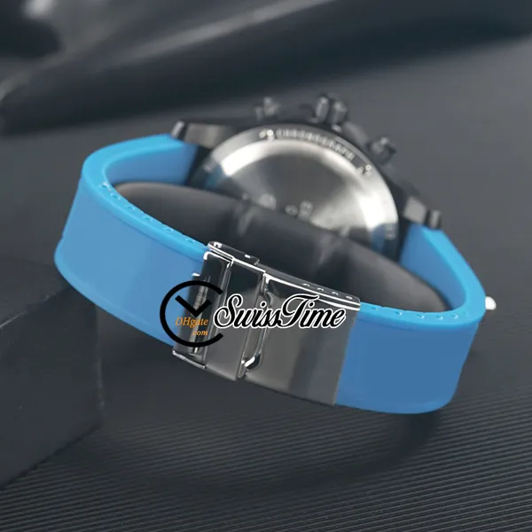 Profissional aeroespacial evo suíço quartzo cronógrafo relógio masculino mariner azul dial gmt segundo fuso horário recurso alarme contagem regressiva time245k