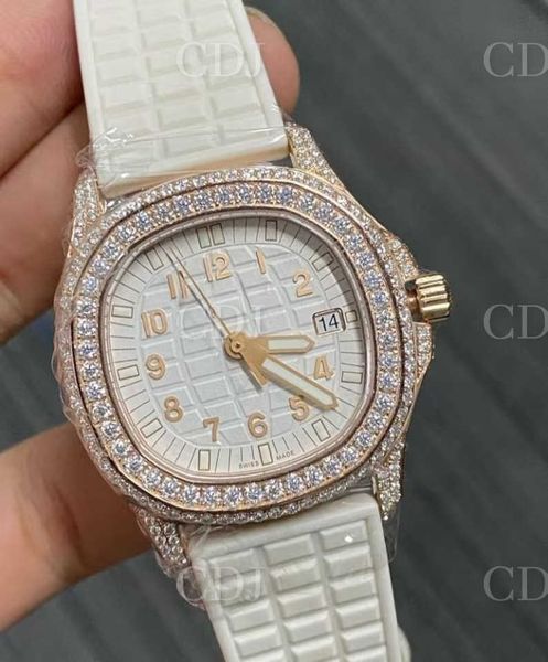 Высокий топ бренда на заказ достойные мужчины женщина роскошные оригинальные ручные набора iced out diamond moissanite watch для rappersbguppovp