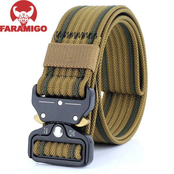 Gürtel FARAMIGO Neue Nylon Gürtel Männer Armee Taktische Gürtel Molle Militär T Kampf Gürtel Knock Off Notfall Überleben Taille Taktische ausrüstung Z0228