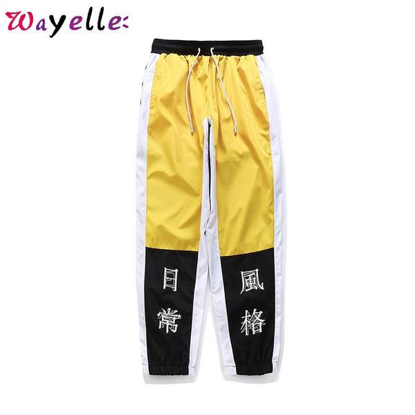 Calça masculina masculino hip-hop personagem chinês impressão harém 2023 marés de rua casual risques calças de moletom para as calças para