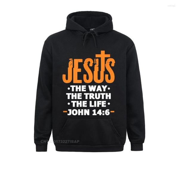 Erkek Hoodies İsa Gerçek Yaşam Yolu John 14 6 Hıristiyan İncil Ayet Hoodie Giysileri Faddish Özel Kadınlar İngiltere Tarzı
