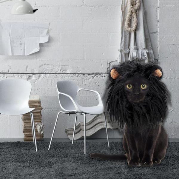 Trajes de gatos Durável Lion Mane Design Acessórios de fantasia de figurino de festas suprimentos para animais de estimação