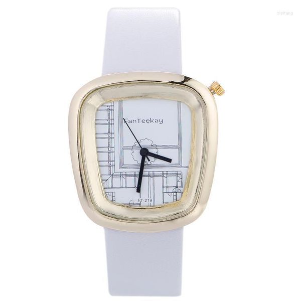 Orologi da polso Square Shell 88 Orologio da donna Squisiti orologi da donna al quarzo Montre Femme Orologio femminile in pelle impermeabile