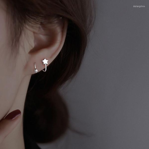 Orecchini a bottone Trendy Design coreano Spirale Star Piercing Orecchino per le donne Ragazze Gioielli per feste di nozze Regalo Pendientes Eh306