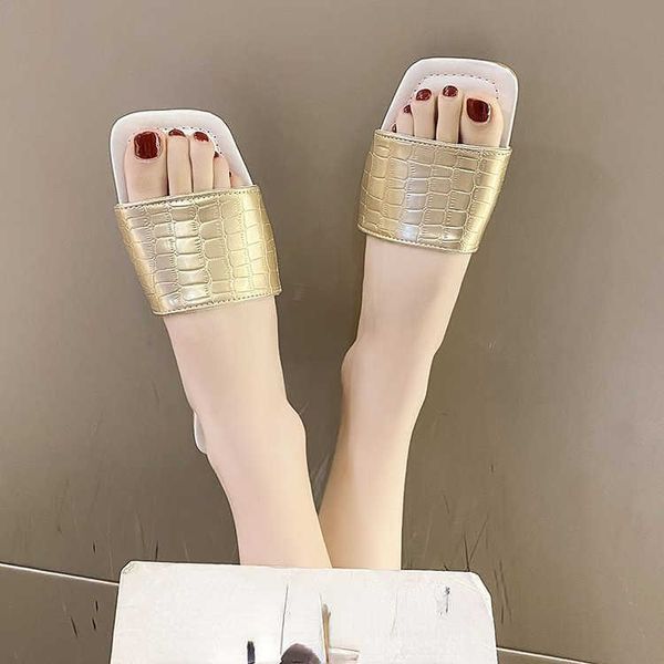 Отсуть обувь Новые женские тапочки простой твердый цвет не скользящий на открытом воздухе пляжные сандалии.