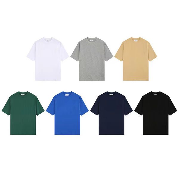 2023 nuove magliette da uomo ricamate piccole T-shirt a maniche corte a cuore da 290 g coppia di magliette pesanti con mezza manica T-shirt in cotone di taglia europea