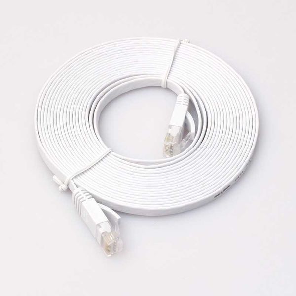 15 m flaches CAT6-Ethernet-Kabel, RJ45-LAN-Netzwerk-Patchkabel, CAT 6-Netzwerk für Computer, Router, Laptop