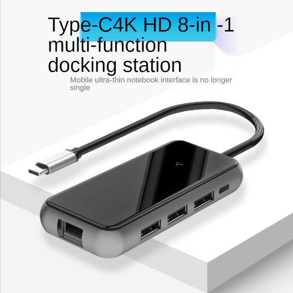 Docking station per laptop USB C 3.0 RJ45 PD SD/TF Hub compatibile con HDMI per Macbook Pro HP DELL Surface Lenovo Dock