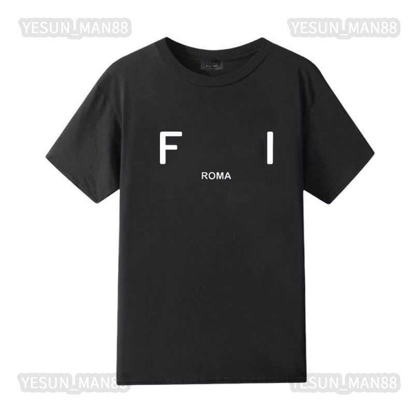 Designer de luxo fendyity camiseta clássica vários estilos carta pequeno monstro olhos impressão masculina e feminina top verão algodão respirável camiseta solta