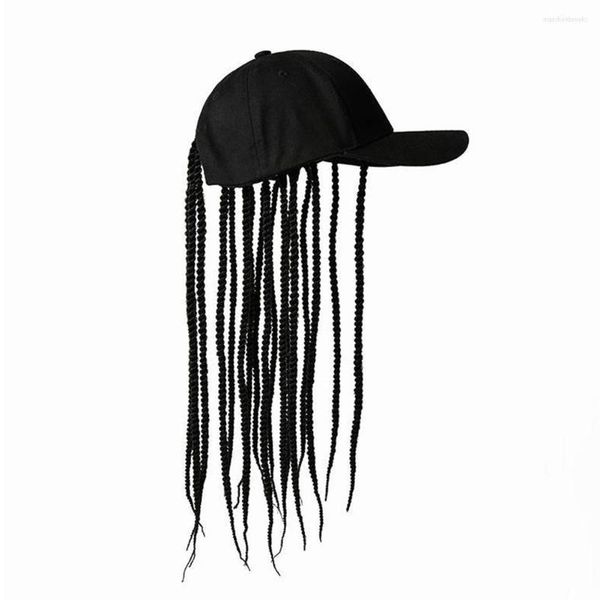 Chapéu de boina com dreadlocks peruca engraçada