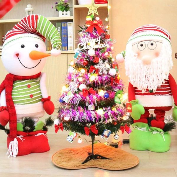 Weihnachtsdekorationen Home Mini Fruchtlicht PVC mit mehrfarbigen Ständerbaumdekorationstools