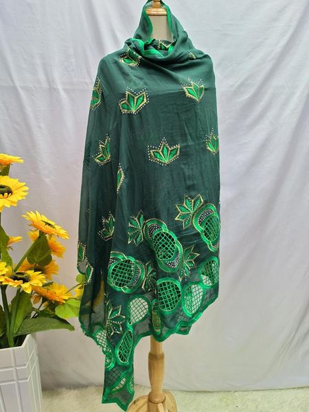 Roupas étnicas Africano Mulheres de cachecol de cotonete Diamond Hijabs Hijabs muçulmanos lenço -cabeça Turquia Índia para árabe 210x105cm