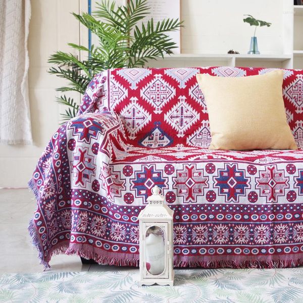 Decken Plaid Gestrickte Decke Baumwolle Geometrische Sofa Hängende Tapisserie Ethnische Türkische Schlafzimmer Teppich Bettdecke Büro Nickerchen Schal