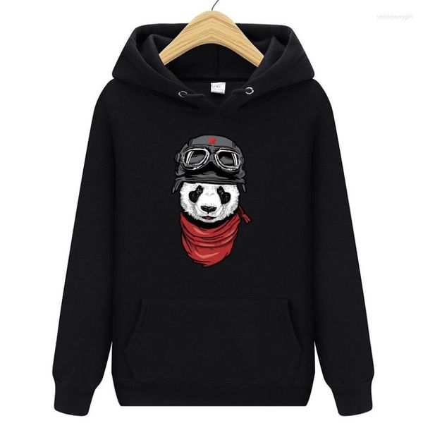 Erkekler Hoodies Erkek Kadın Hipster Hayvan Panda Ticareti Baskı Tişörtüleri Komik Katı Pamuklu Swag Kapüşonlu Marka Otum Kış Giysileri