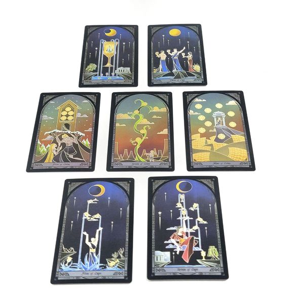 Yeni İngilizce Kırık Ayna Tarot Kart Oyunları Pan Islak Luo Marka Üreticisi Toptan Ücretsiz UPS