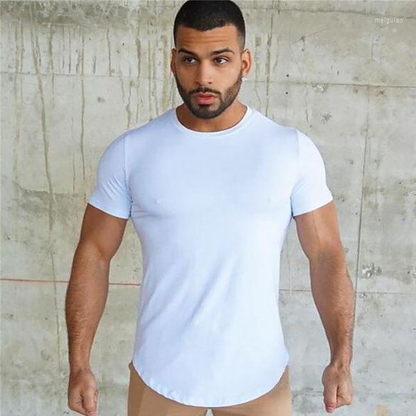 Camisetas masculinas mrmt 2023 marca fitness masculina de mangas curtas de verão europeu estilo respirável secagem rápida camiseta redonda de bainha