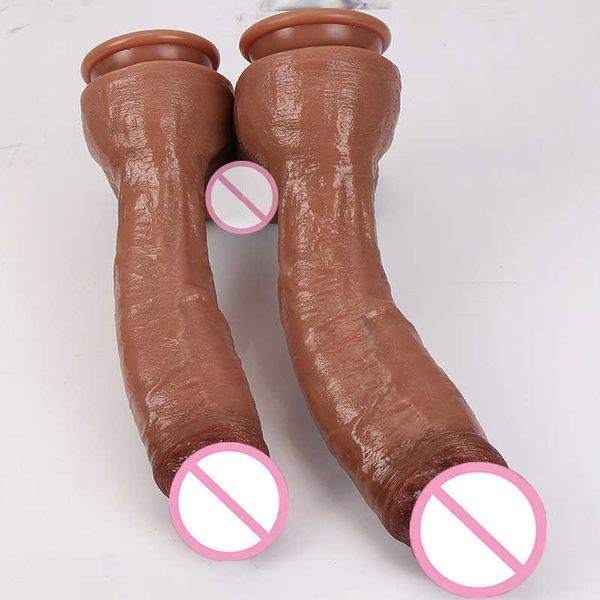 Dildos/dongs Novos tamanhos de plus xxl Dildo Ferramentas para adultos realistas de adultos macios pênis big pênis strapon pau copo de sucção