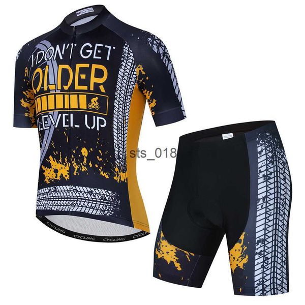 Bisiklet Jersey Setleri Weimostar Nefes Alabilir Bisiklet Jersey Set Erkekler 2022 Pro Team Bisiklet Takımı Yarış Spor Bisiklet Kıyafetleri MTB Bike Jersey Kiti T230303